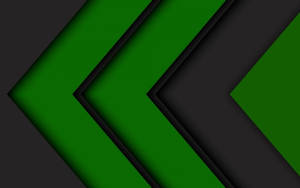 Black And Green Chevrons Wallpaper