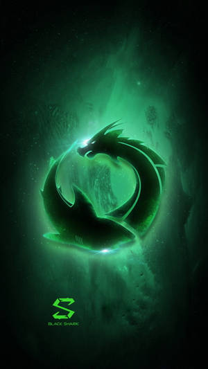 Black And Green Dragon Shark Wallpaper