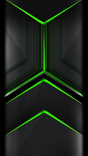 Black And Green High Tech Wallpaper