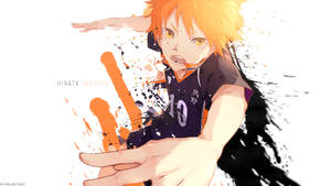 Black And Orange Aesthetic Hinata Wallpaper