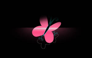 Black And Pink Aesthetic Butterflies Artwork Wallpaper