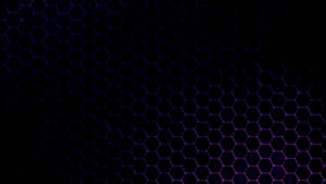 Black And Purple Hexagon Grid Wallpaper