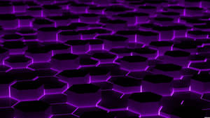 Black And Purple Hexagon Wallpaper