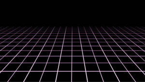 Black And Purple Horizon Grid Wallpaper