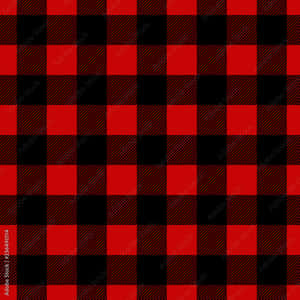 Black And Red Buffalo Plaid Wallpaper