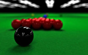 Black And Red Snooker Balls Wallpaper