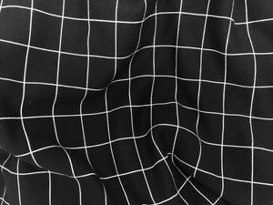 Black And White Aesthetic Crumpled Blanket With Lines Wallpaper
