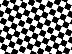 Black And White Aesthetic Diagonal Checkered Pattern Wallpaper