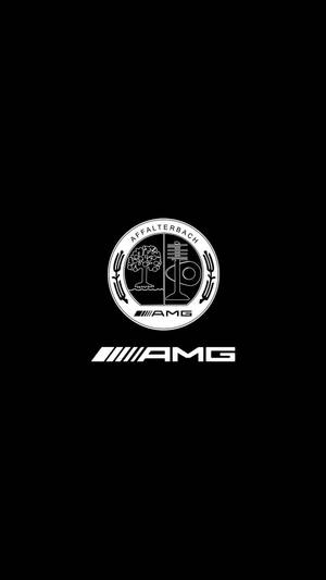 Black And White Amg Logo Wallpaper