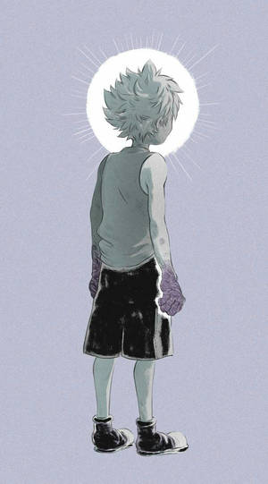 Black And White Art Of Killua Wallpaper