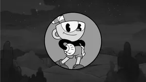 Black And White Cartoon Cuphead Wallpaper