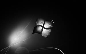 Black And White Dark Windows Wallpaper