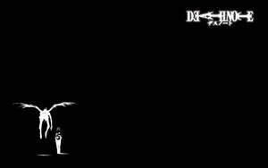 Black And White Death Note Ryuk Light Title Wallpaper