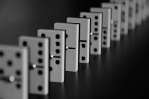 Black And White Dominos Wallpaper