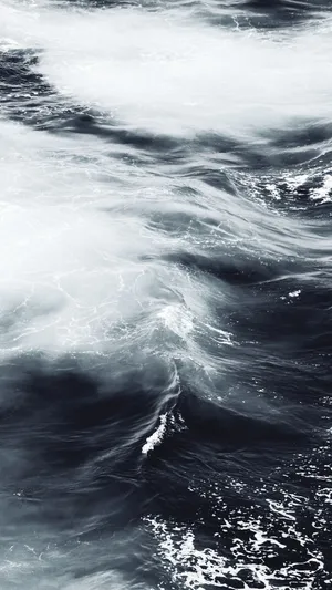Black And White Iphone Ocean Wave Wallpaper