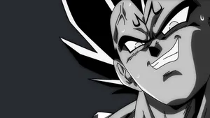 Black And White Majin Vegeta Wallpaper