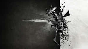 Black And White Pc Biomechanical Art Wallpaper