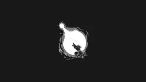 Black And White Pc Goku Kamehameha Wallpaper