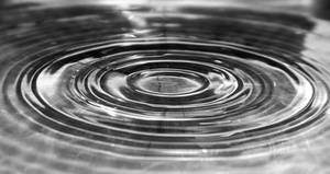 Black And White Rippling Water Wallpaper