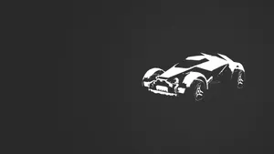 Black And White Rocket League Car Wallpaper