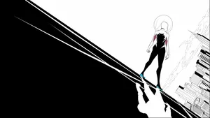 Black And White Spider Gwen Wallpaper