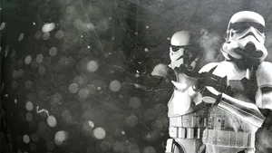 Black And White Stormtroopers Wallpaper