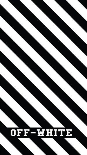 Black And White Stripe Off White Iphone 11 Wallpaper