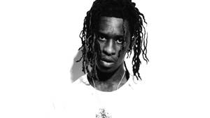 Black And White Young Thug Wallpaper
