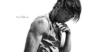 Black And White Zac Efron Wallpaper