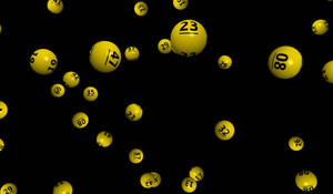 Black And Yellow Lottery Balls Wallpaper