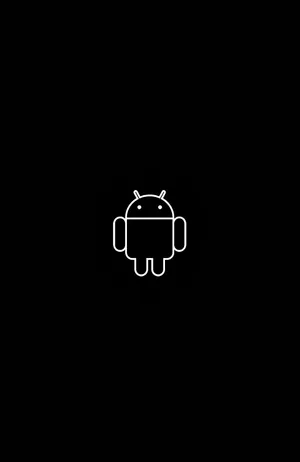 Black Android Logo Wallpaper