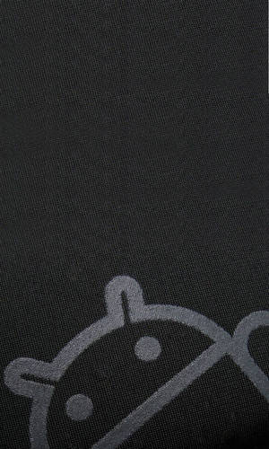 Black Android Logo With Rough Texture Wallpaper