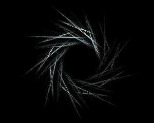 Black Android Rough Spiral Lines Wallpaper