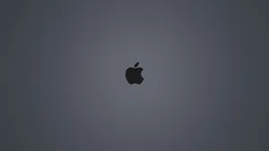 Black Apple Logo On Dark Gray Wallpaper