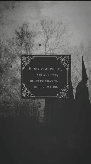 Black As Midnight Black Witch Black Witch Black Witch Wallpaper