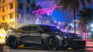 Black Audi R8 Nfs Heat Wallpaper