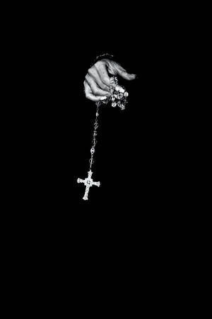 Black Background Rosary Wallpaper