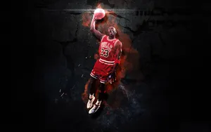 Black Basketball In Motion Wallpaper