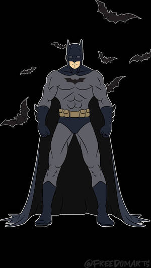 Black Batman Art Iphone Wallpaper