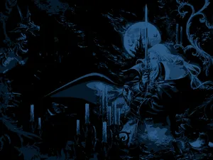 Black Blue Castlevania Symphony Wallpaper