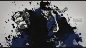 Black Blue Jojo Bizarre Adventure Jotaro Wallpaper