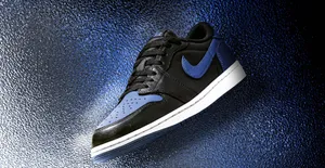 Black Blue Sneakeron Textured Background Wallpaper