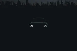 Black Bmw Car In The Shadows Wallpaper