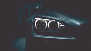 Black Bmw Headlights Close-up Wallpaper