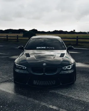 Black Bmw M3 Parked Wallpaper