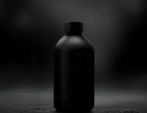 Black Bottle Product Mockup Dark Background Wallpaper