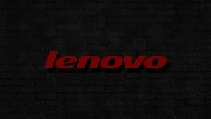 Black Bricked Walls Red Lenovo Hd Wallpaper