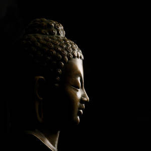 Black Buddha Profile Wallpaper