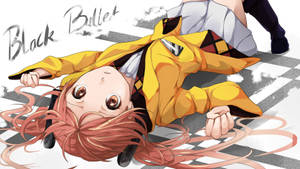 Black Bullet Enju On Floor Wallpaper