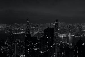 Black City Night Wallpaper